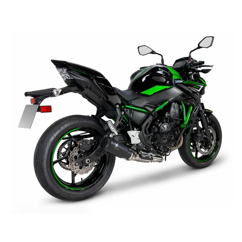 IXRACE KAWASAKI Z 650 / NINJA 650 / RS / 2023 2026 MK2B BLACK complete line silencer AK7257SB - EURO5+
