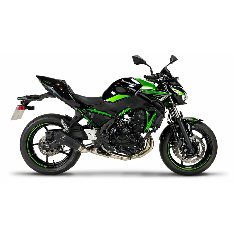 IXRACE KAWASAKI Z 650 / NINJA 650 / RS / 2023 2026 MK2B BLACK complete line silencer AK7257SB - EURO5+