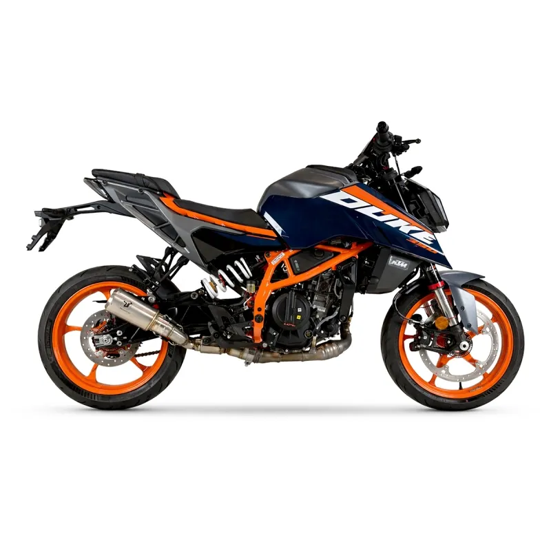 IXRACE KTM DUKE 125 / 390 / 2024 pot d'échappement MK2 INOX AM3260S EURO 5+