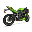 IXRACE KAWASAKI NINJA ZX 25R / ZX 4 R / RR / 2023 2026 pot d'échappement MK2B BLACK INOX AK7242SB - EURO5+