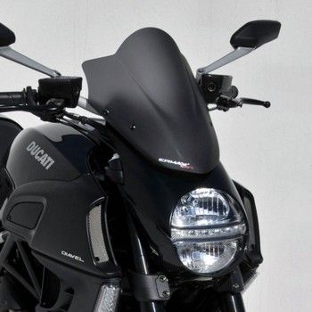 ducati DIAVEL 2011 2013 double curve SPORT windscreen - 39cm