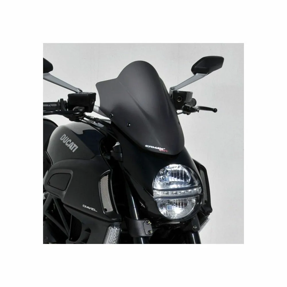 ducati DIAVEL 2011 2013 double curve SPORT windscreen - 39cm