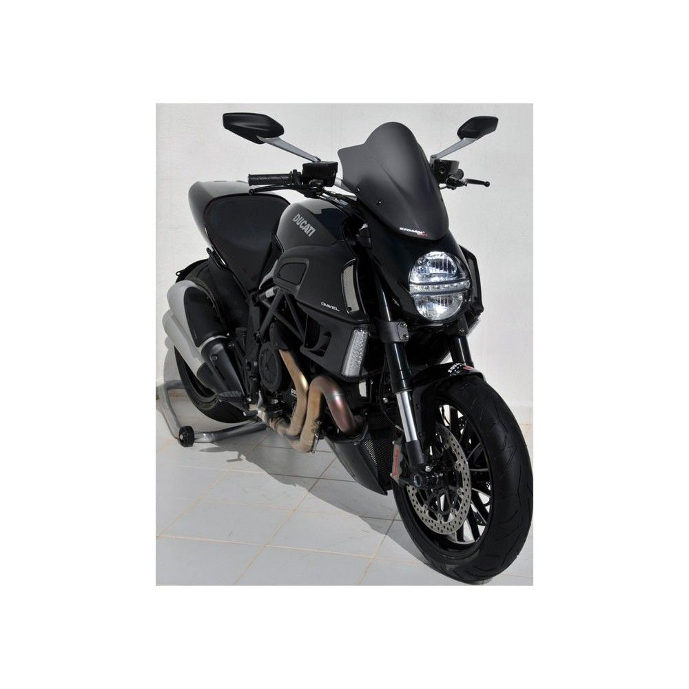 ducati DIAVEL 2011 2013 saute vent bulle SPORT double galbe - 39cm