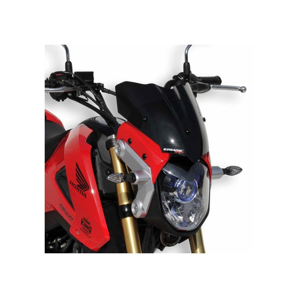 SPORT windscreen ERMAX honda MSX 125 2013 2016 with black plastic frame