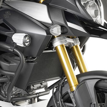 GIVI protection grille de radiateur en acier inox noir pour moto Suzuki DL 1000 V STROM 2014 2019 PR