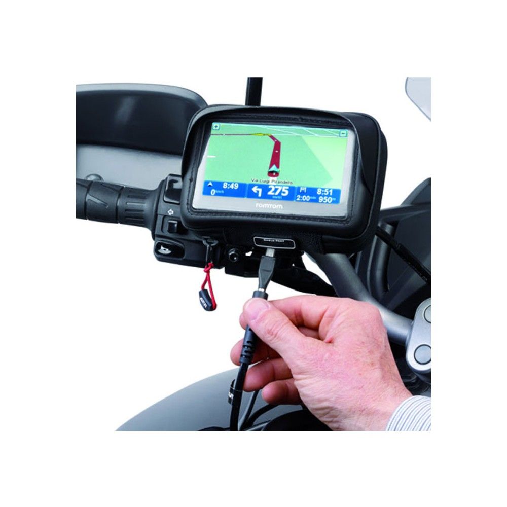 GIVI kit prises téléphone et USB pour moto scooter quad - S112
