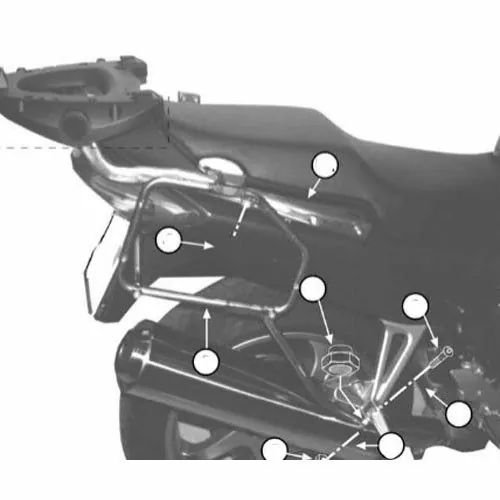 givi-pl257-support-for-luggage-side-case-monokey-honda-vfr-800-1998-2001