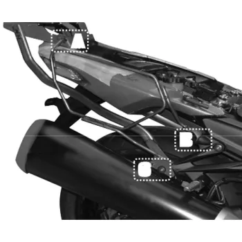 GIVI TE4106 support for EASYLOCK side bags of Kawasaki ZZR 1400 2012 2020 