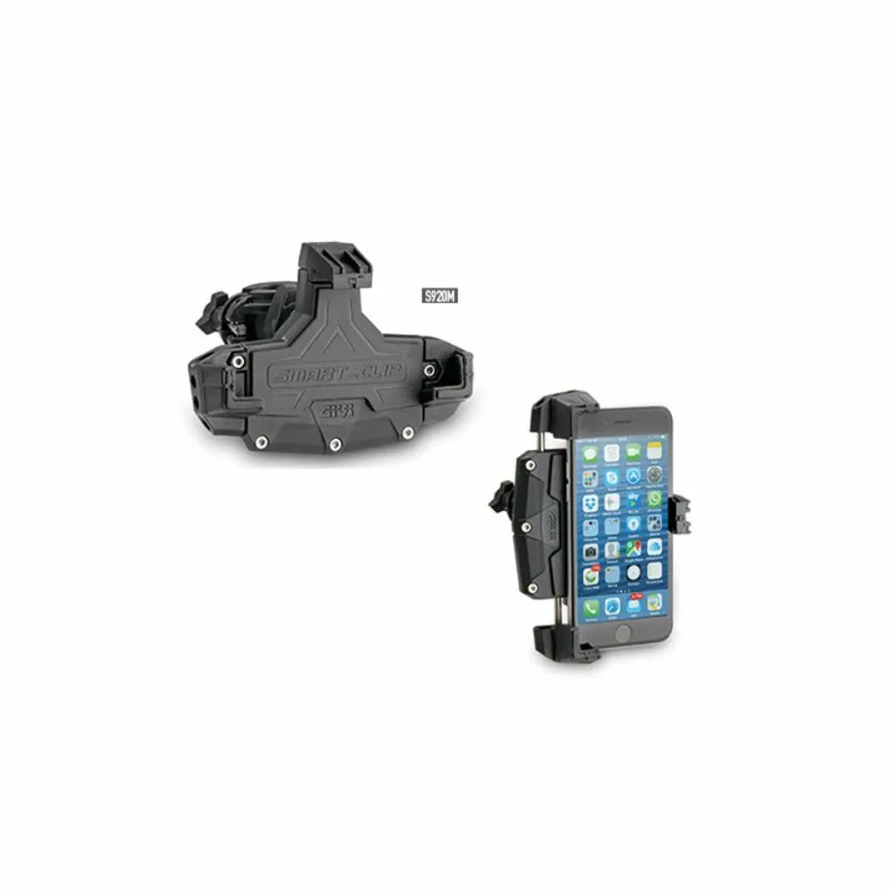 GIVI support universel S920M pour GPS & smartphone sur moto scooter vélo quad fixation au guidon