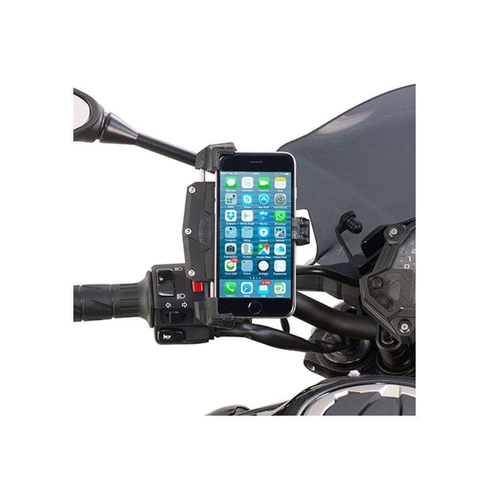 GIVI support universel S920M pour GPS & smartphone sur moto scooter vélo quad fixation au guidon