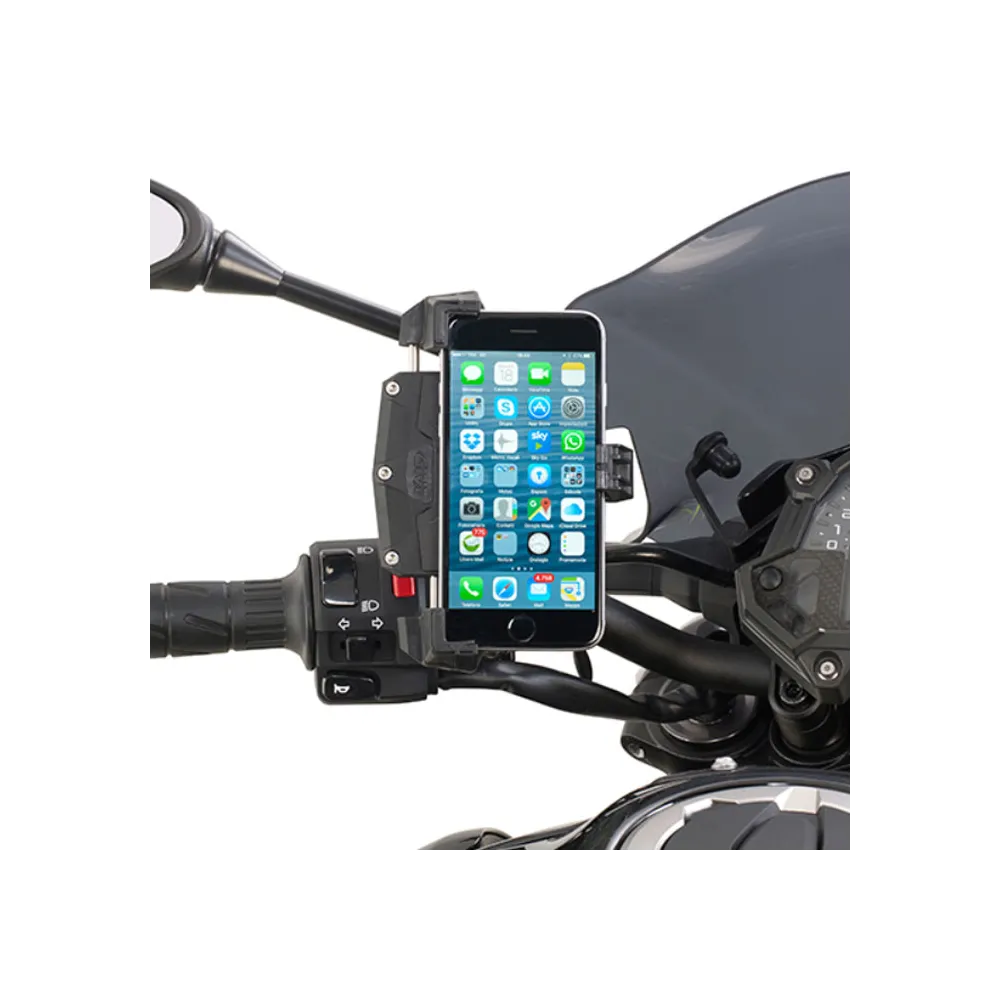GIVI support universel S920M pour GPS & smartphone sur moto scooter vélo quad fixation au guidon