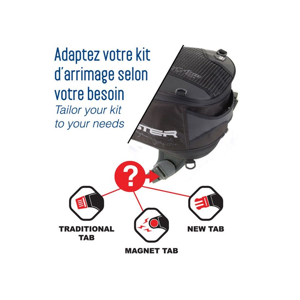 BAGSTER universal or magnetic BOLTT EVO tank bag expandable 15 to 18L - XSR100