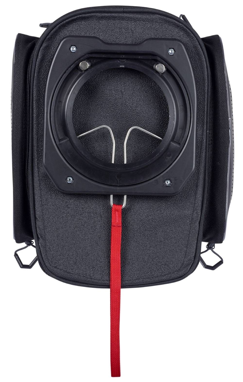 Sacoche De Réservoir Moto BAGSTER Boltt - Version XSR100 Noir - Fixation Universelle Par TABS - Étanche Avec Housse - Poches Multiples