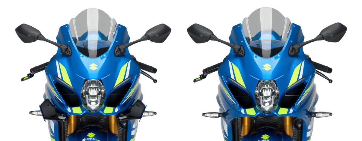 puig サイドダウンフォーススポイラー GSX-R1000(17) 中古品 Puig(プーチ) ウイングレット・ダウンフォース・スポイラー・GSX