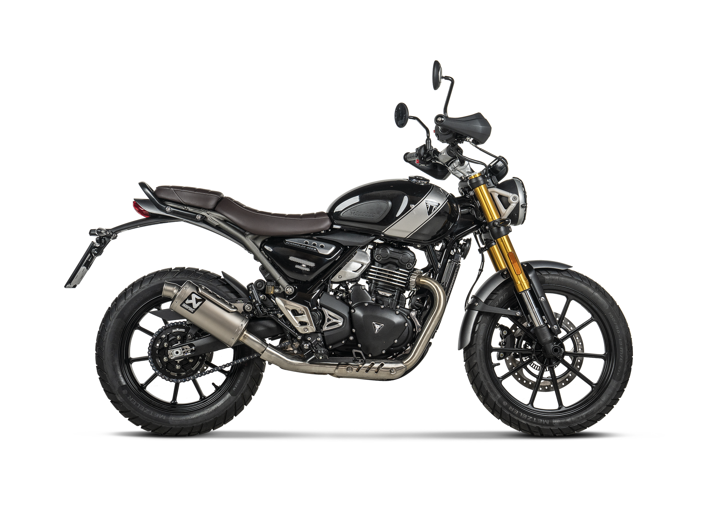 AKRAPOVIC TRIUMPH SCRAMBLER 400 X / SPEED 400 / 2024 TITANIUM SLIP
