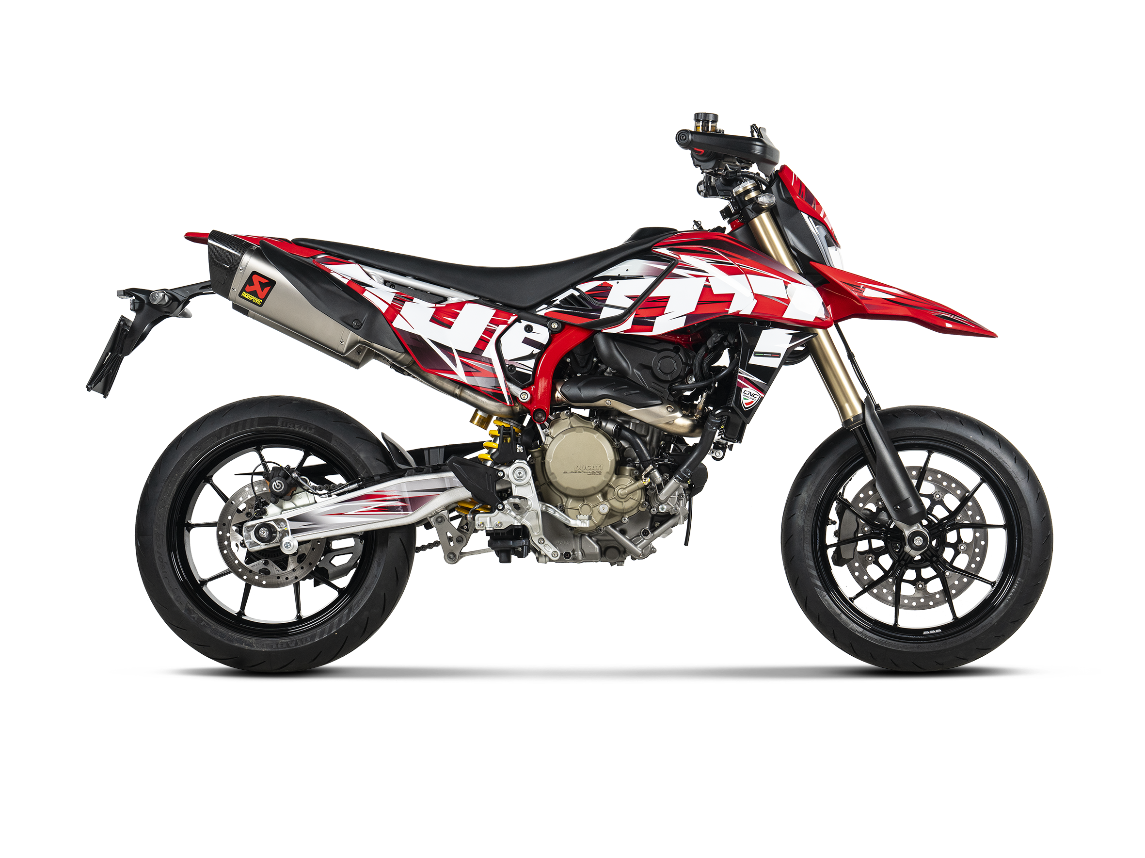 AKRAPOVIC DUCATI HYPERMOTARD 698 / 2024 TITANIUM SLIP-ON exhaust